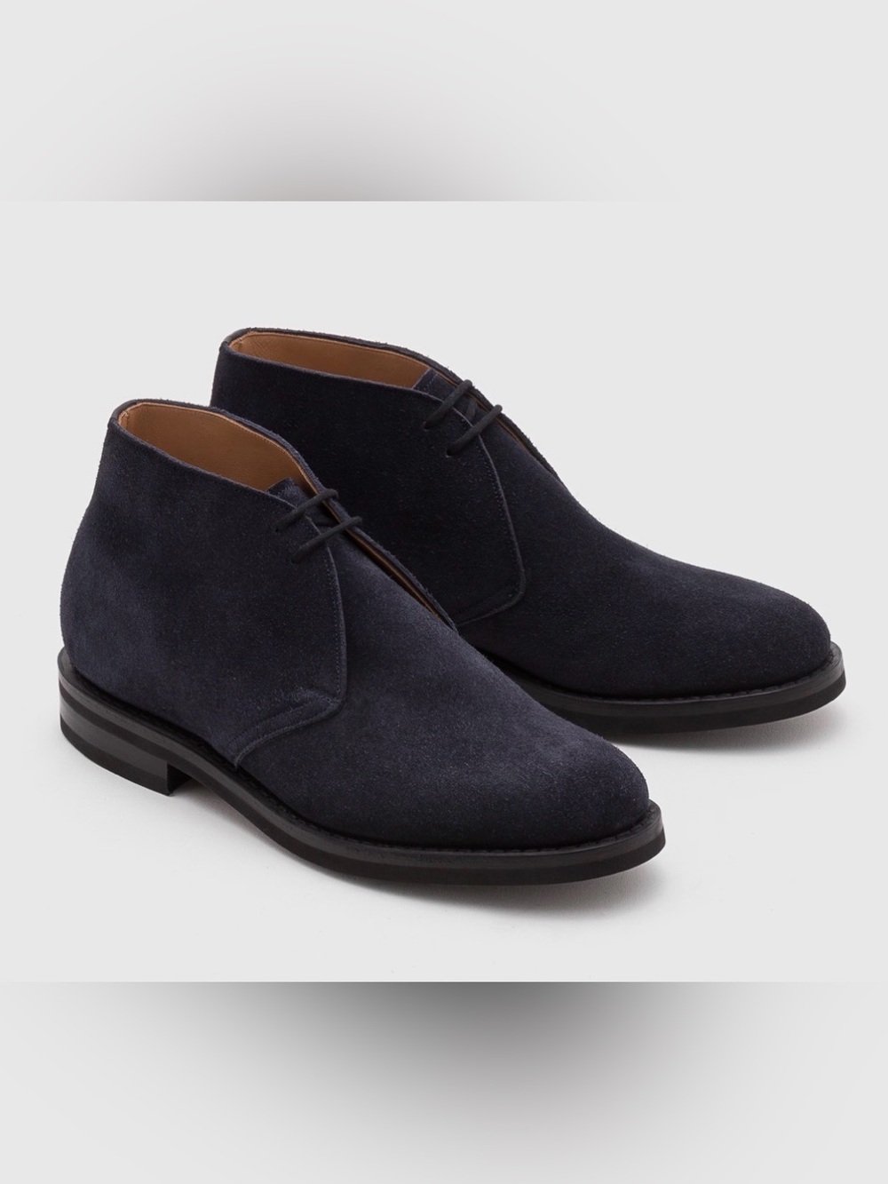 CHIRCH’S RYDER LW Chukka Desert Boots Blue Suede Sz 10.5 / 11.5 US Lace Up Ankle